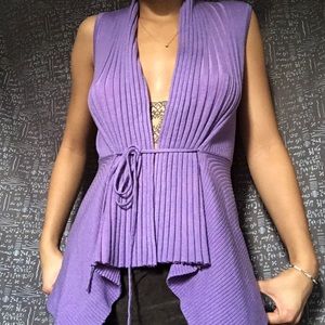 Lavender Wrap Sweater